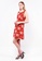 nicole red nicole- Round Neckline Front with Chinese Knot Button Sleeveless Floral Printed Dress ADE40AAED10478GS_2