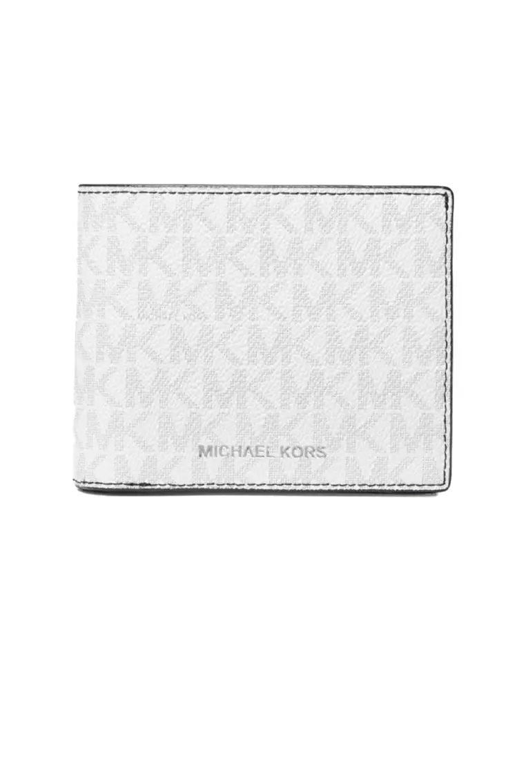 White and grey deals michael kors wallet