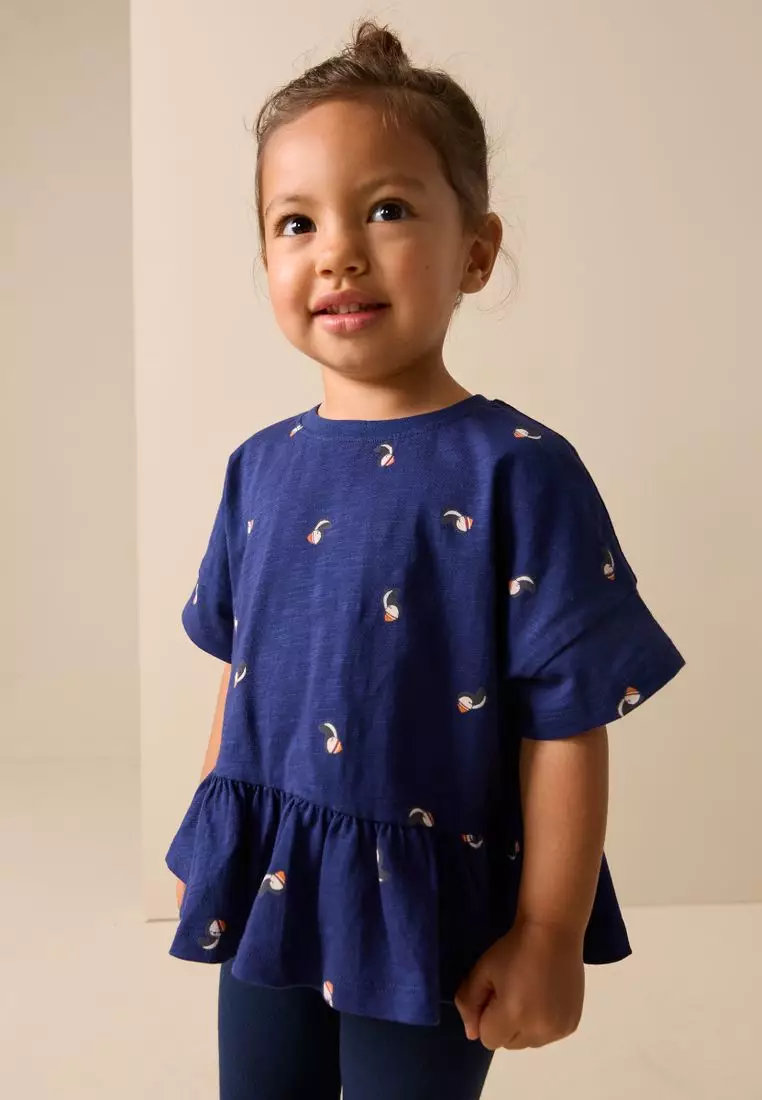 Short Sleeve Peplum T-Shirt Standard