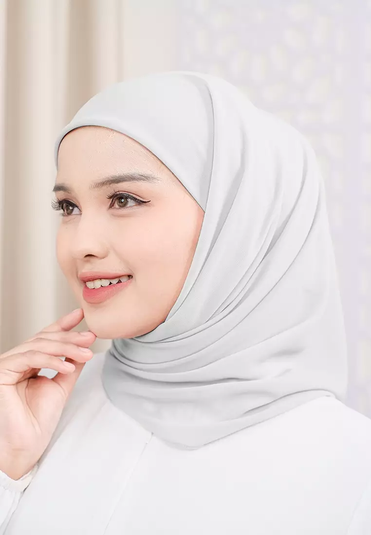 HIJAB INSTAN ALINE - SILVER GREY