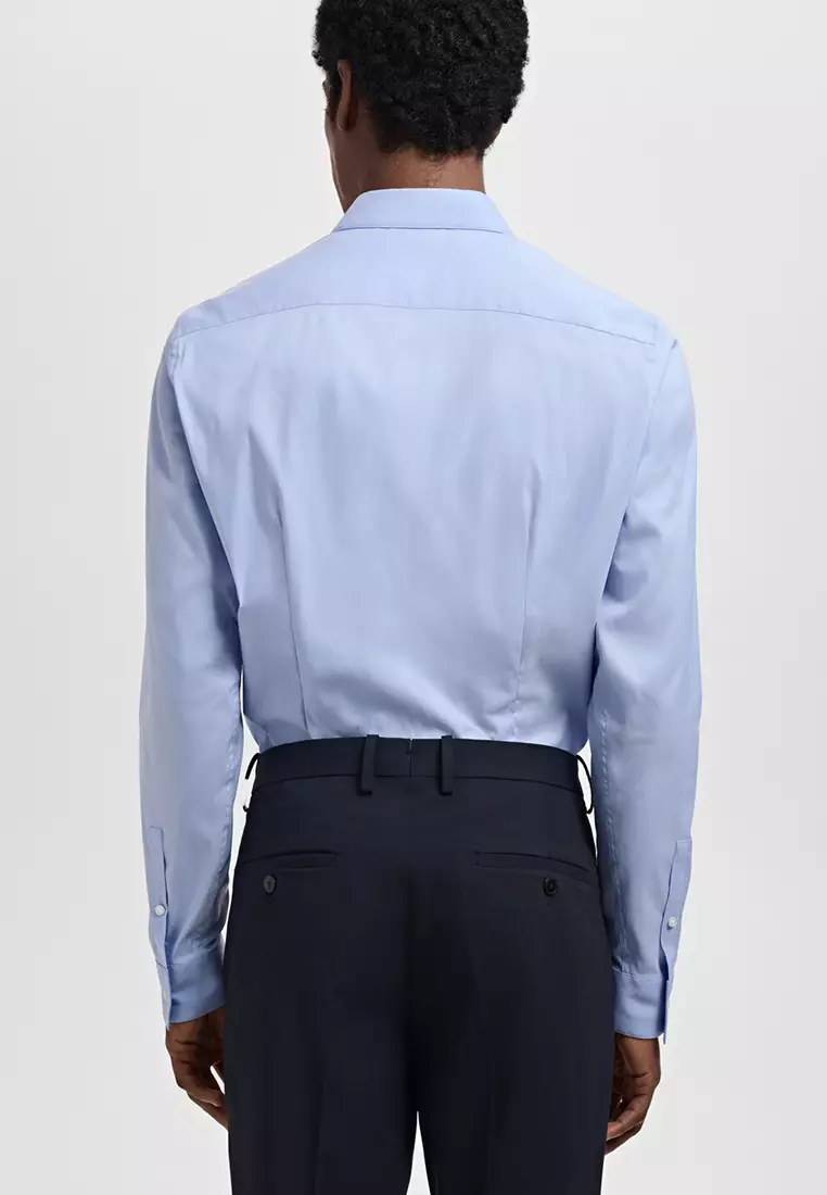 Slim Fit Cotton Suit Shirt