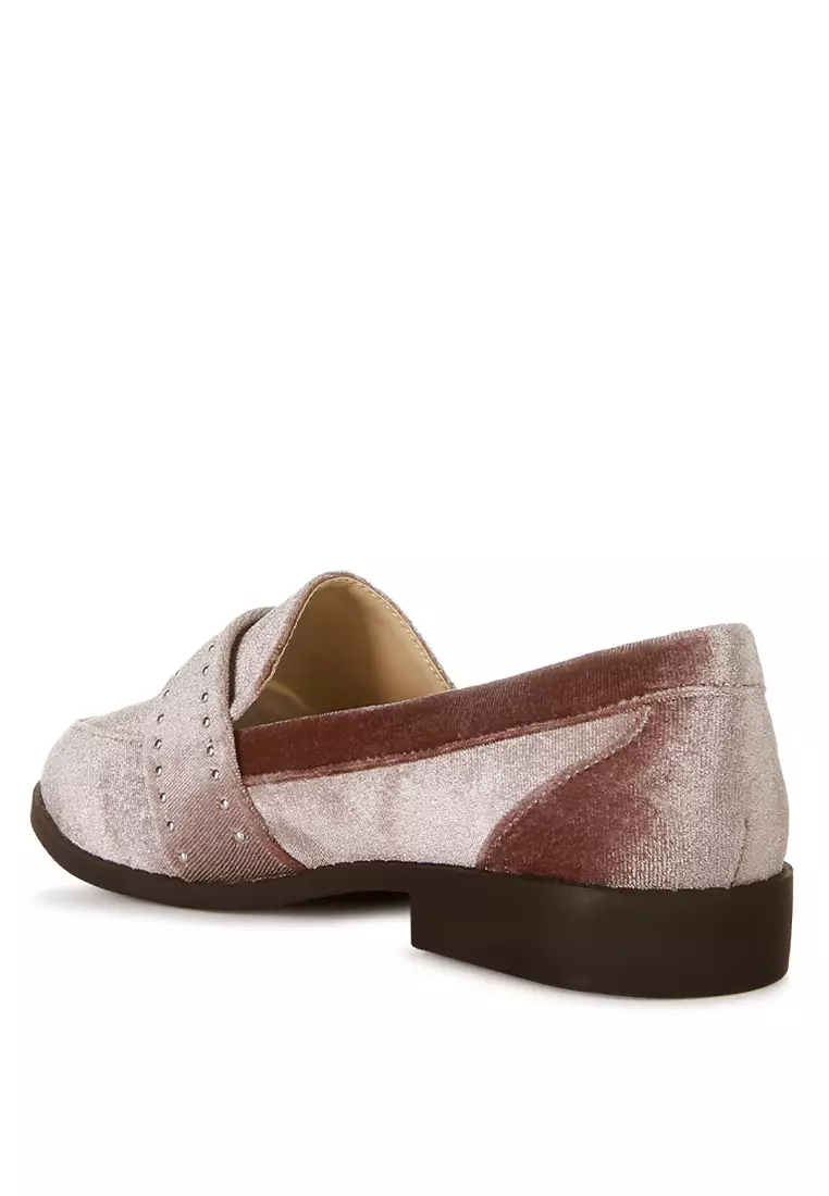 Edie new arrivals velvet loafer