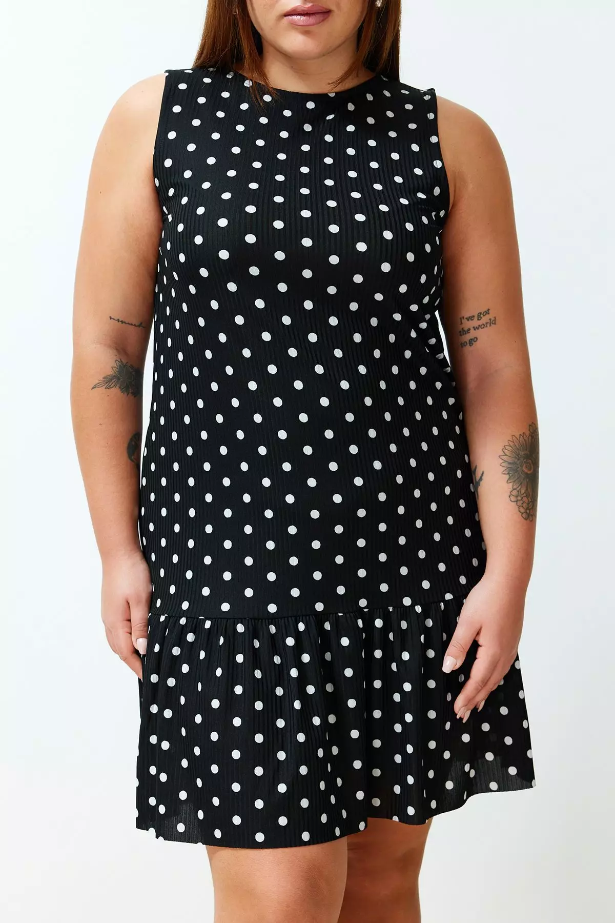 Plus Size Mini Sleeveless Dress