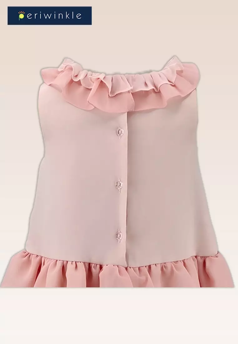 Agatha Girls Sleeveless Tiered Ruffled Party Dress