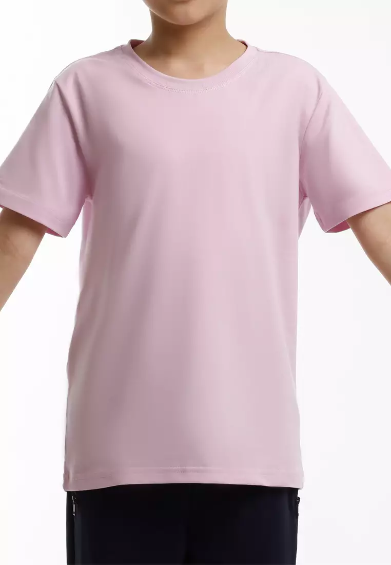 Forest Kids Unisex Premium Soft-Touch Cotton Regular Fit Round Neck T-Shirt - FK82001-72LtPurple