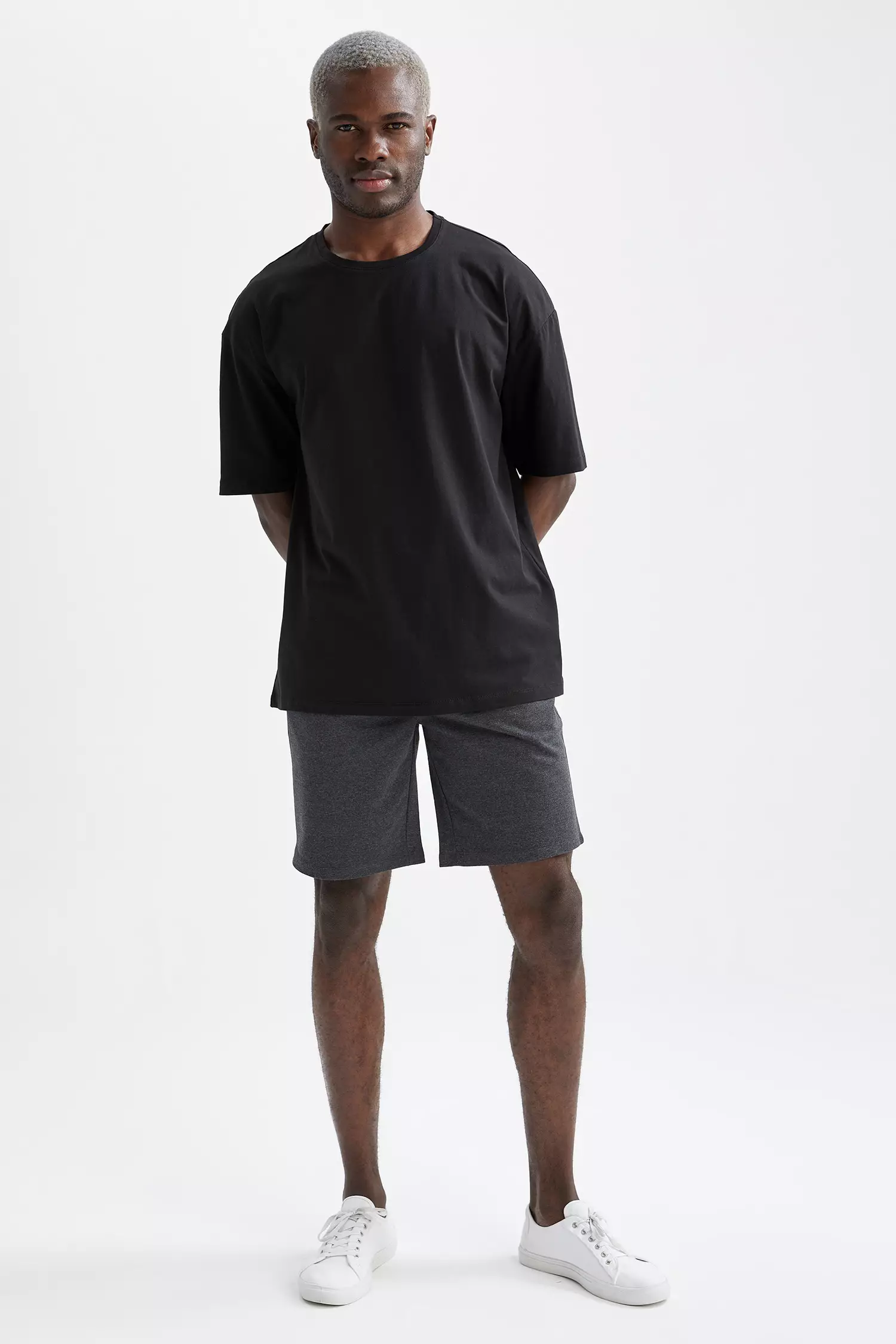 Buy DeFacto 2 piece Oversized Fit Short Sleeve Cotton T-Shirt and Shorts  Set 2024 Online | ZALORA Philippines