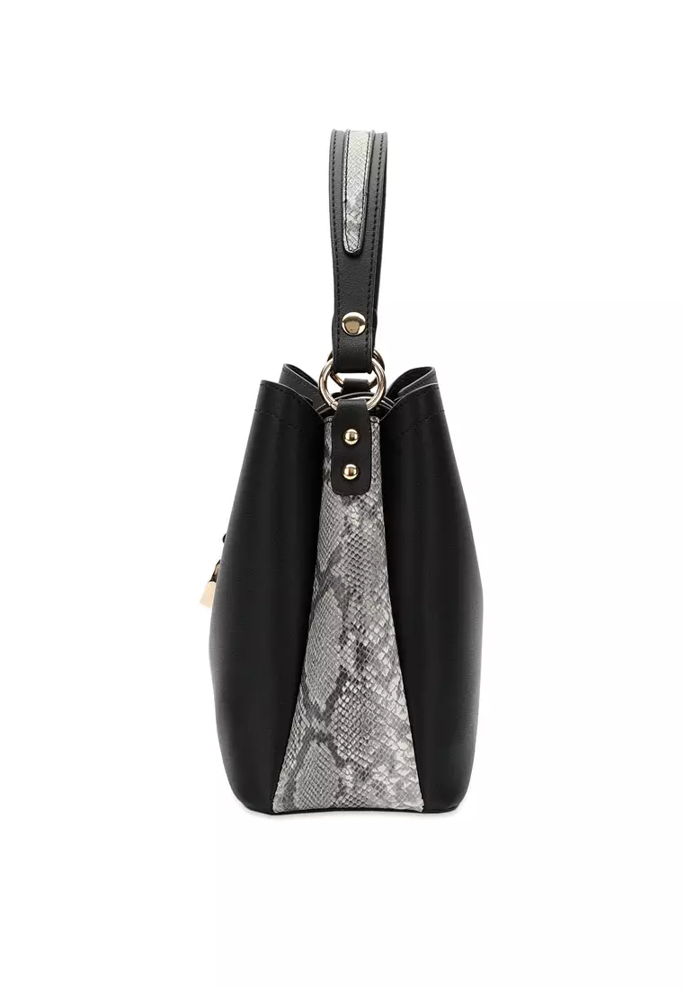 Top Handle Bag / Sling Bag / Crossbody Bag - Black