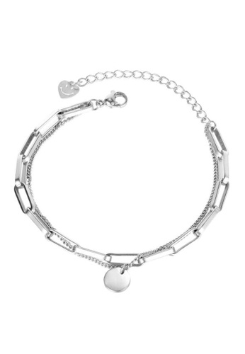 YOUNIQ silver YOUNIQ BABO Round Titanium Steel Big Chain Bracelet 1356CAC295B06EGS_1
