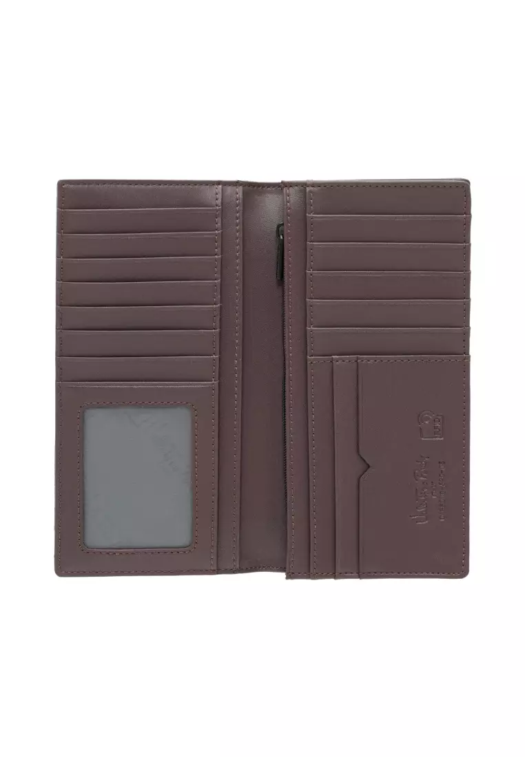 Valentino Rudy Italy Men's Fabric + Leather Long Wallet 0468000-520