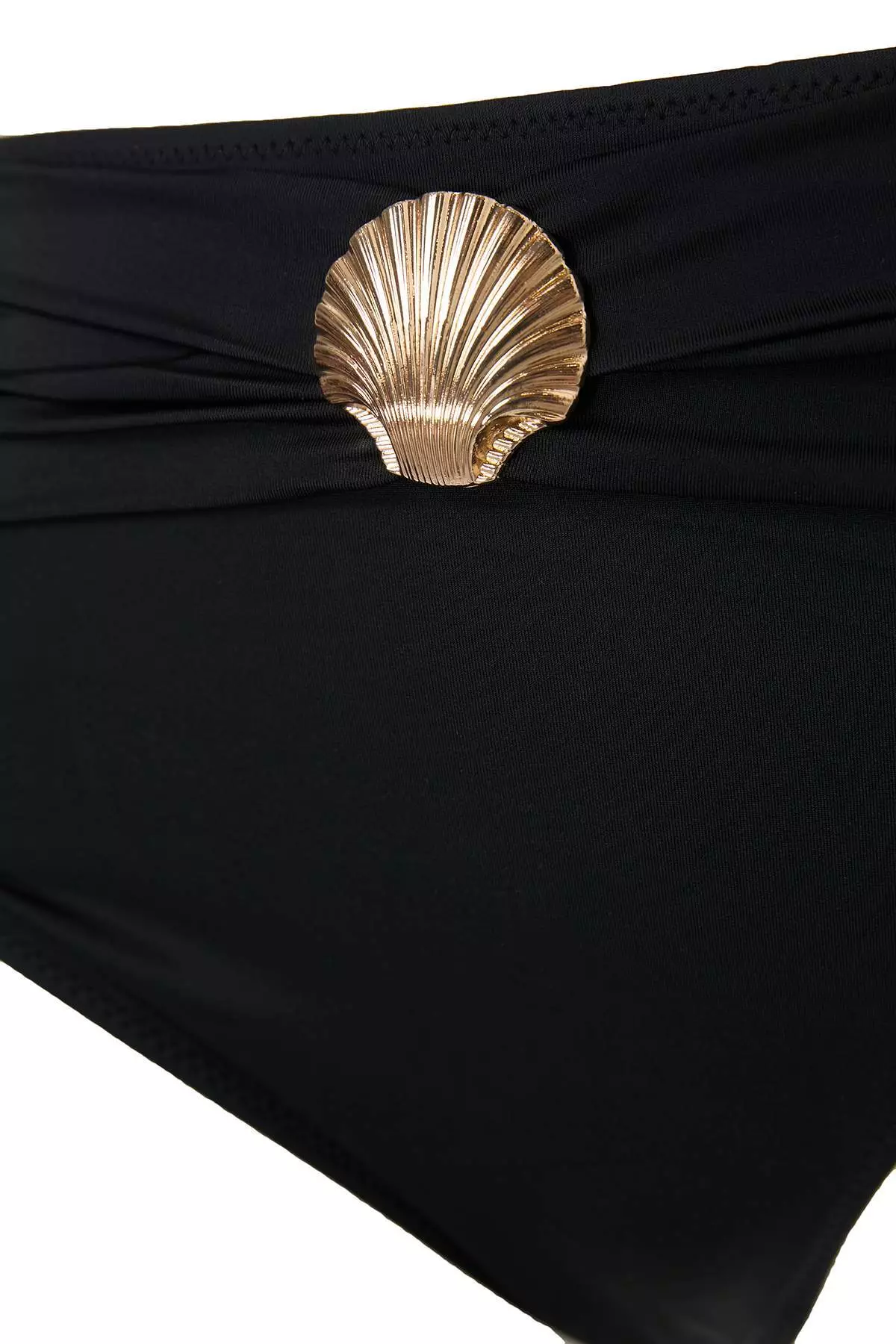 Black Sea Shell Accessory Plus Size Bikini Bottom Tbbss26Cr00005