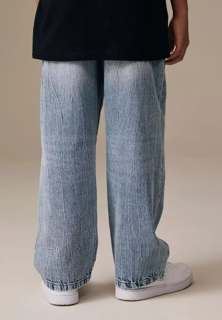 Pull on Denim Graffiti Jeans