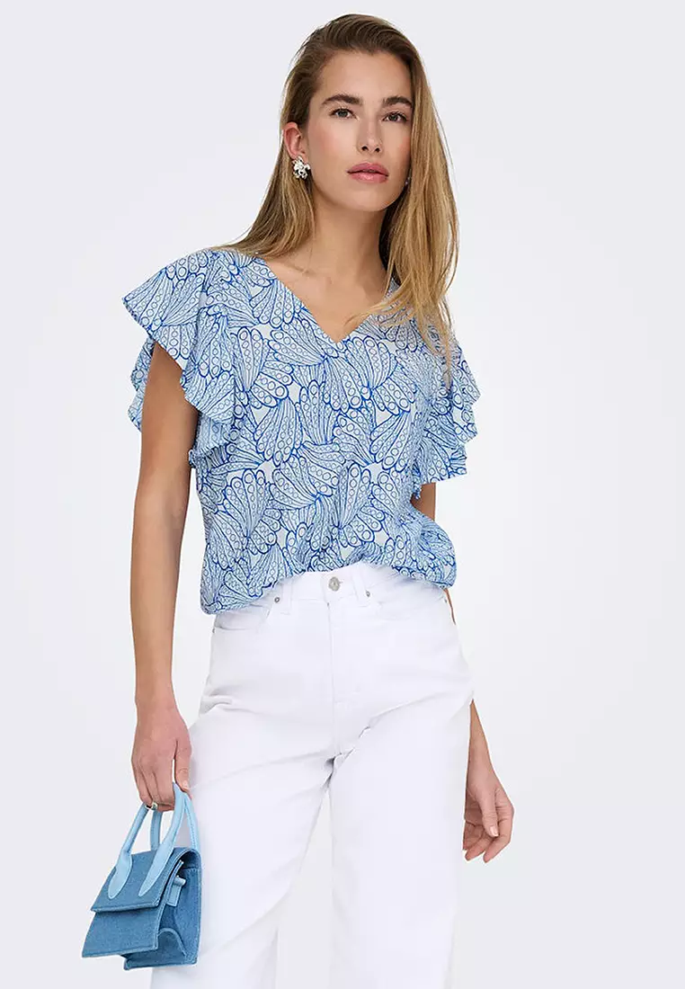 Jolly Short Sleeve V-Neck Top