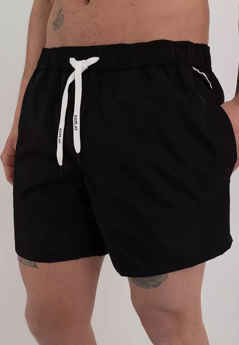 All black sale swim trunks