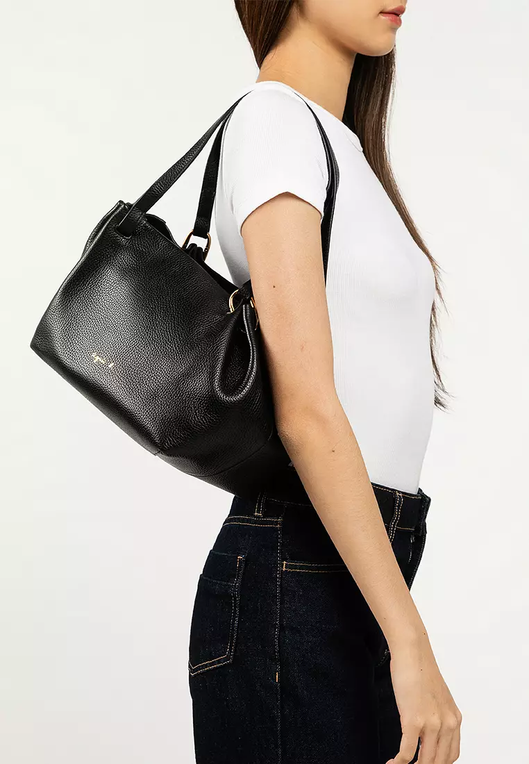 Leather Shoulder Tote Bag