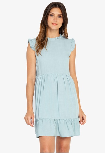 Buy Olivia Frankie Sleeveless Babydoll Dress With Ruffle Details 2022 Online Zalora Philippines