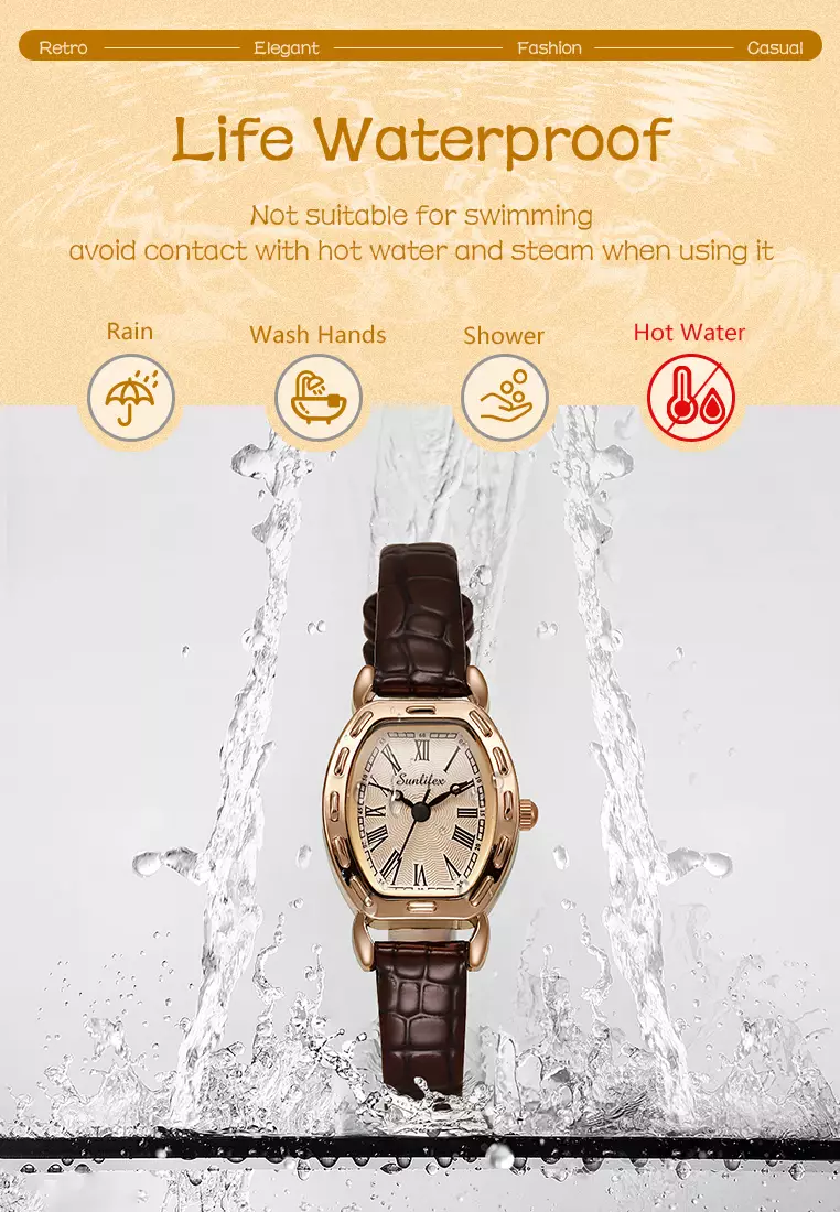 Jam Tangan Wanita 3345 Antik Korea Panggilan Mini Original Jam Tangan Cewek allbrown