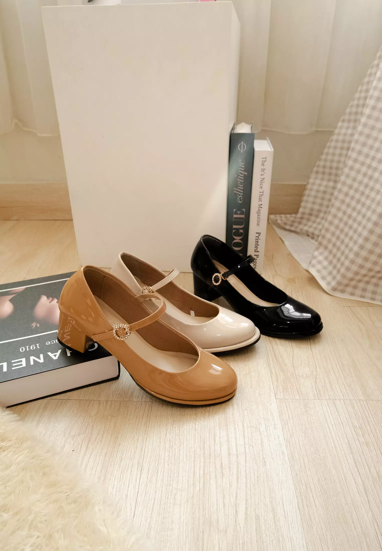 Daisy Mary Jane Court Shoes Formal Kantor Wanita