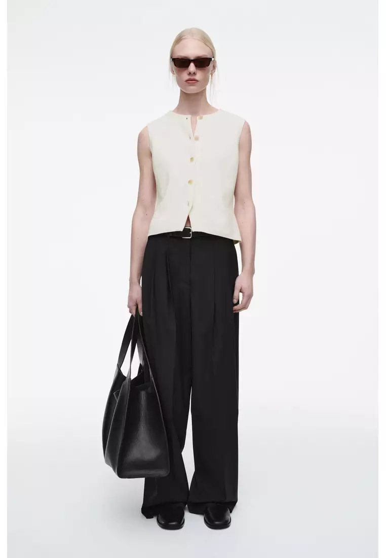 KNITTED COTTON WAISTCOAT