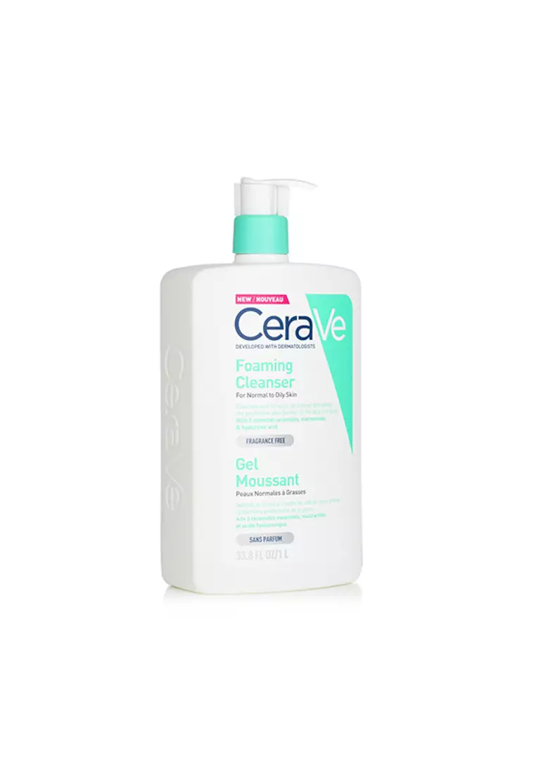 Cerave - Foaming Cleanser For Normal To Oily Skin (With Pump) 1000ml/33.8oz
