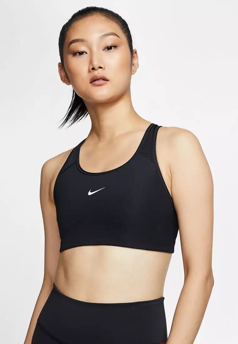 Buy Nike Swoosh Sports Bra in Black/White 2024 Online