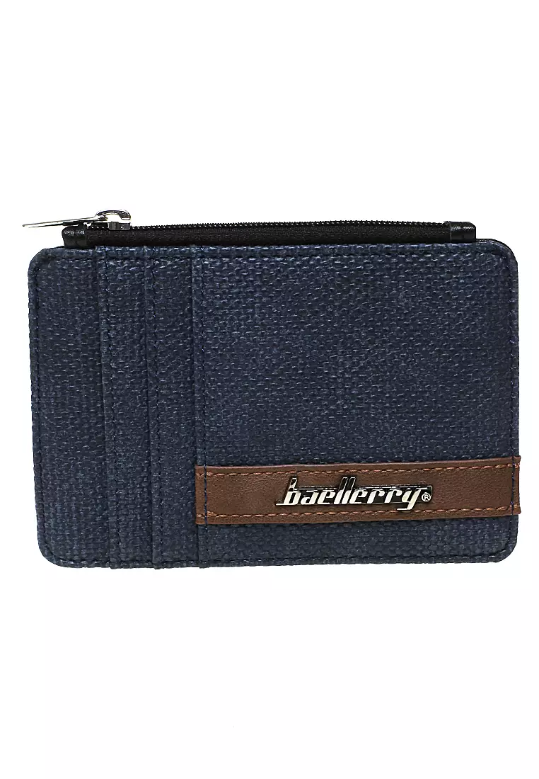 Card Wallet Dompet Kartu Pria Simple Design Material Leather Kulit ORIGINAL