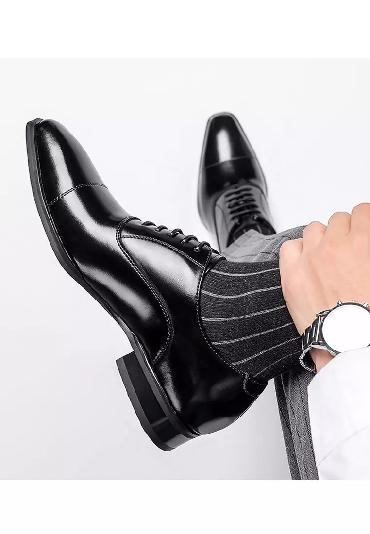 Leather Cap Toe Business Shoes MK5009-1