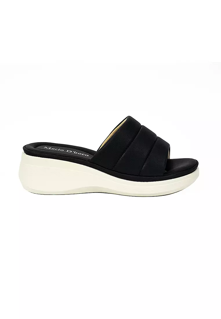 Discount on Mario D' boro Runway  shoes - SKU: Women's Flats Sandals LY 28023 Black C65