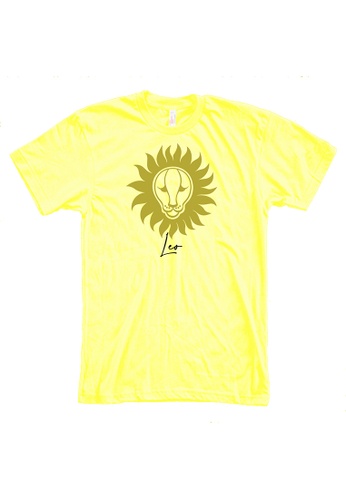 MRL Prints yellow Zodiac Sign Leo T-Shirt C7070AA93A324AGS_1