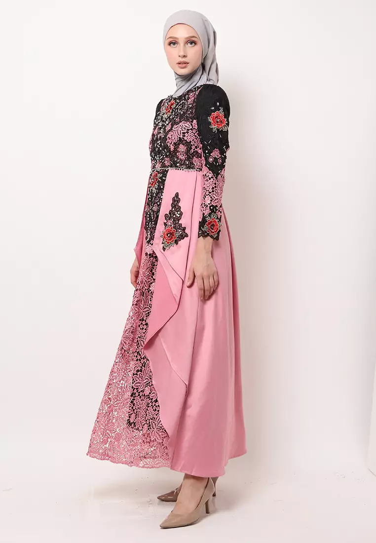 Bibiq Gamis Brokat Satin