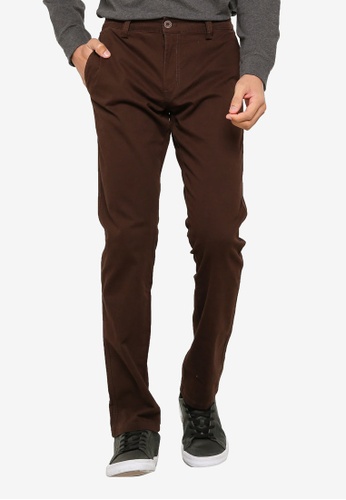 FIDELIO brown 430 Slim Fit Chinos 3886AAA8076924GS_1