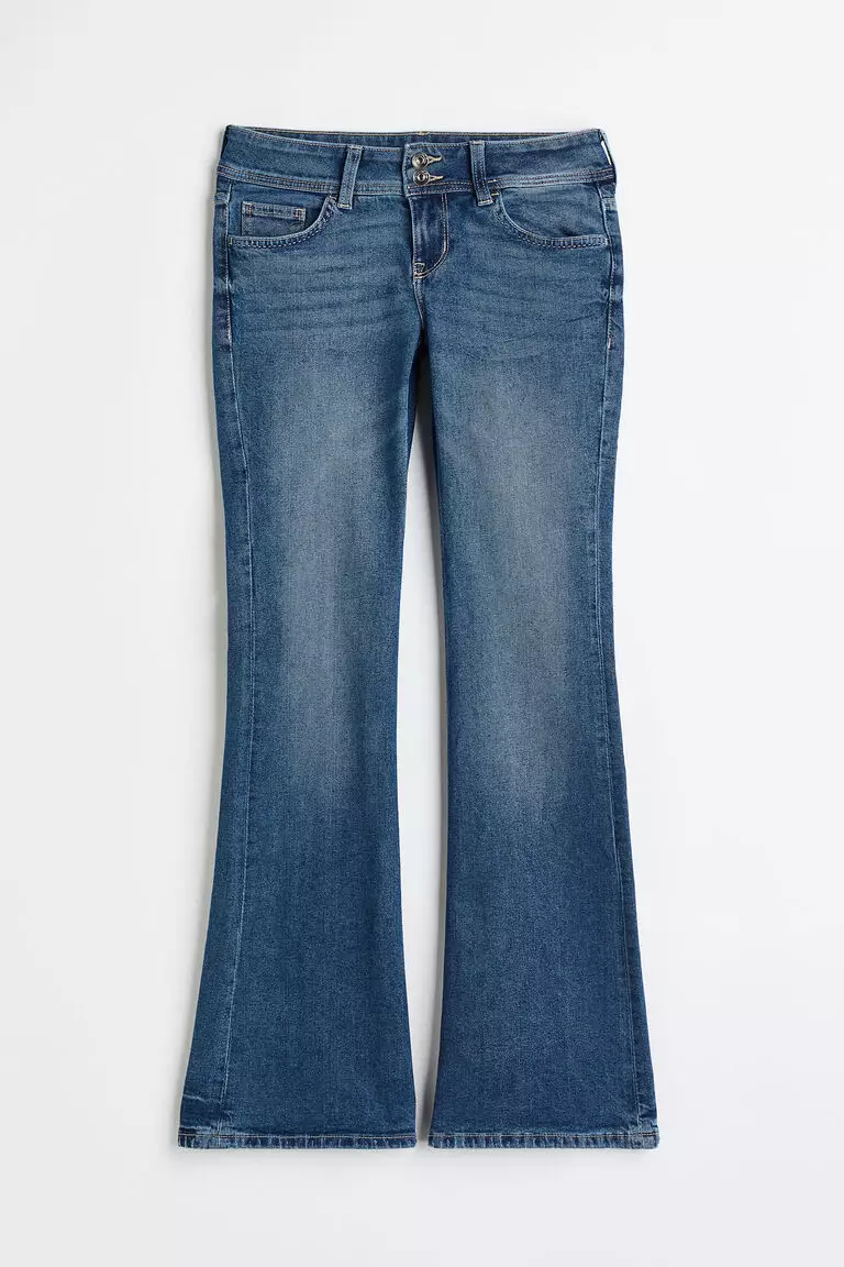 High Waisted Flare Jeans Hm HAILEY C, High-Rise Flared Jeans