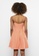 LC WAIKIKI orange V-Neck Strappy Mini Dress C2114AADC87446GS_2