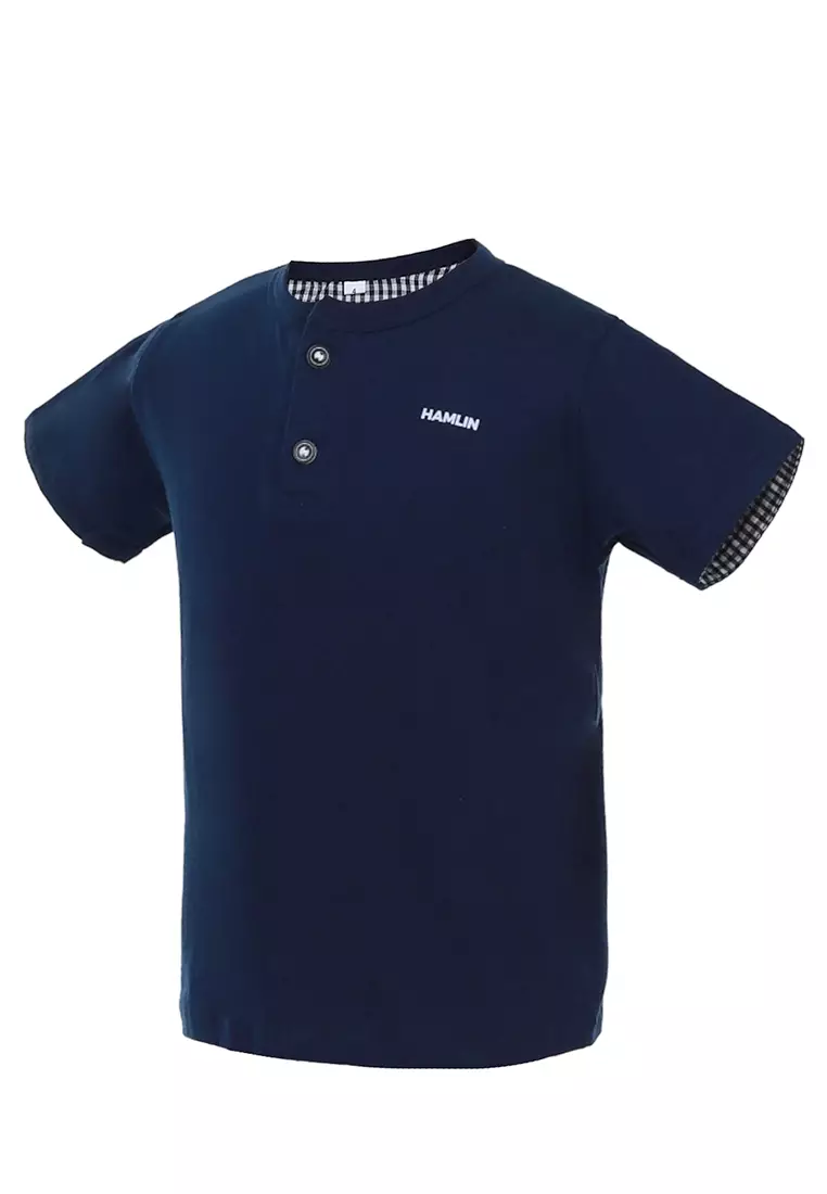 Mateo Kaos Polo Anak Laki-laki Lengan Stick Balik Childrens Tshirt Polos Material Cotton ORIGINAL - Navy