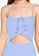 Cotton On Body blue Gathered Tie Front Halter One Piece Cheeky Swimsuit 35AFEUS9DDBEADGS_3