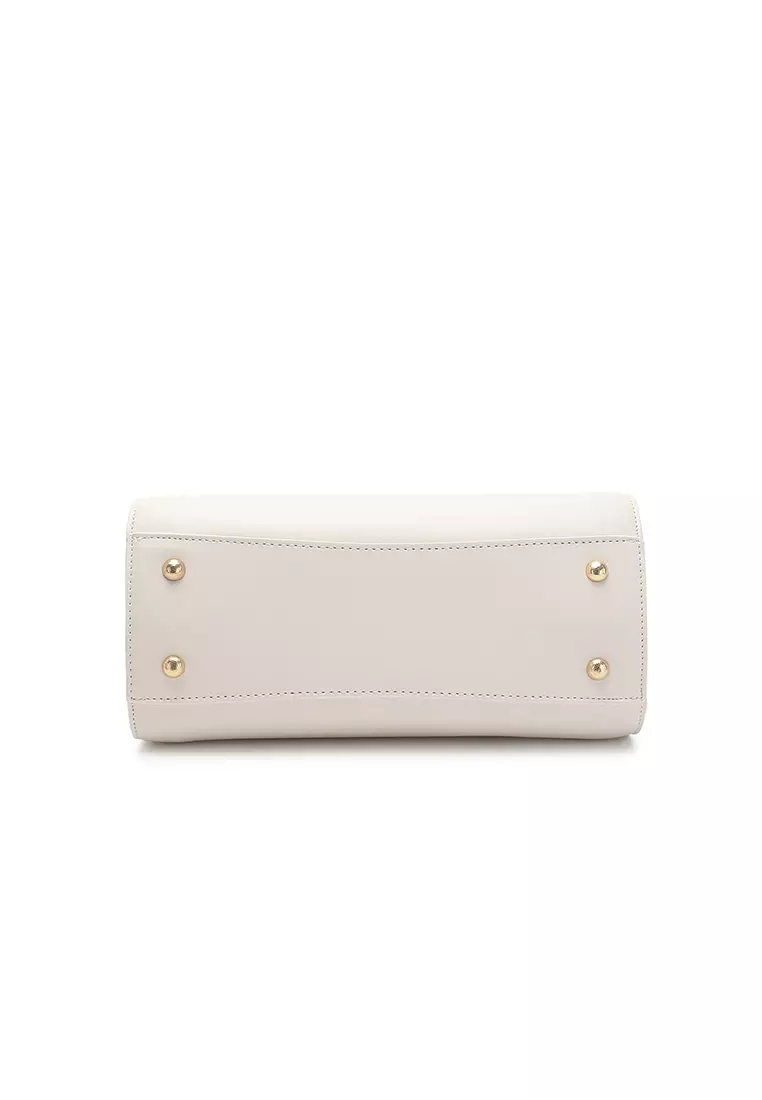 Women's Top Handle Bag / Sling Bag / Crossbody Bag - White
