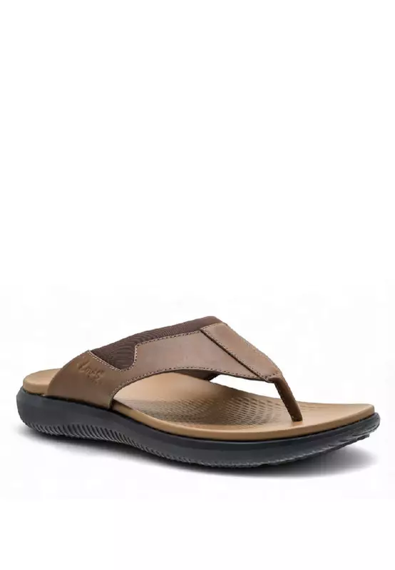 Men Slip On Faux Leather Classic Casual Sandals - 250141254