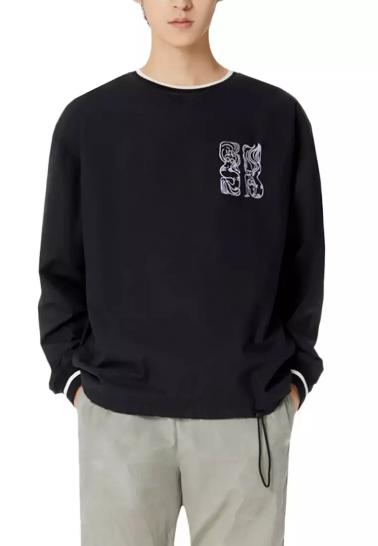 "Mermaids" Sweatshirt in Black