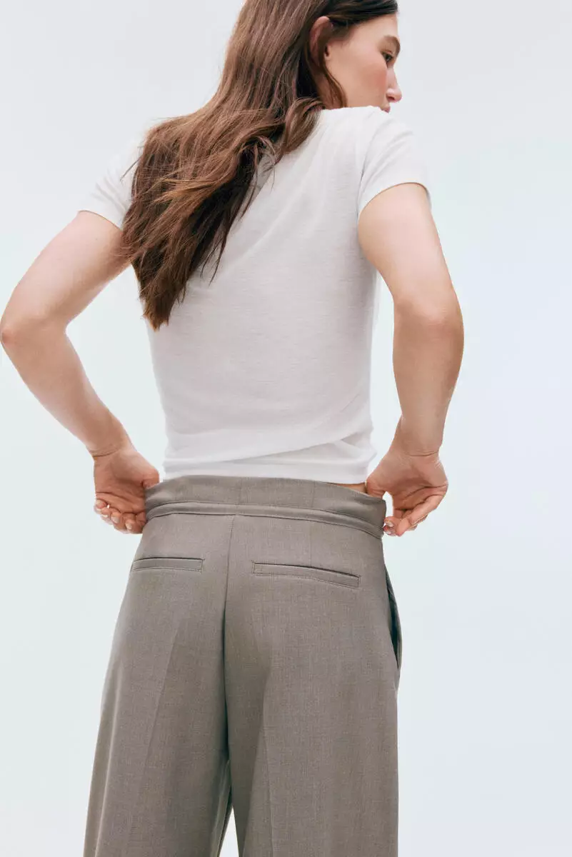 Tailored drawstring trousers