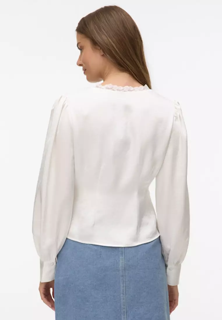 Rita V-Neck Satin Top