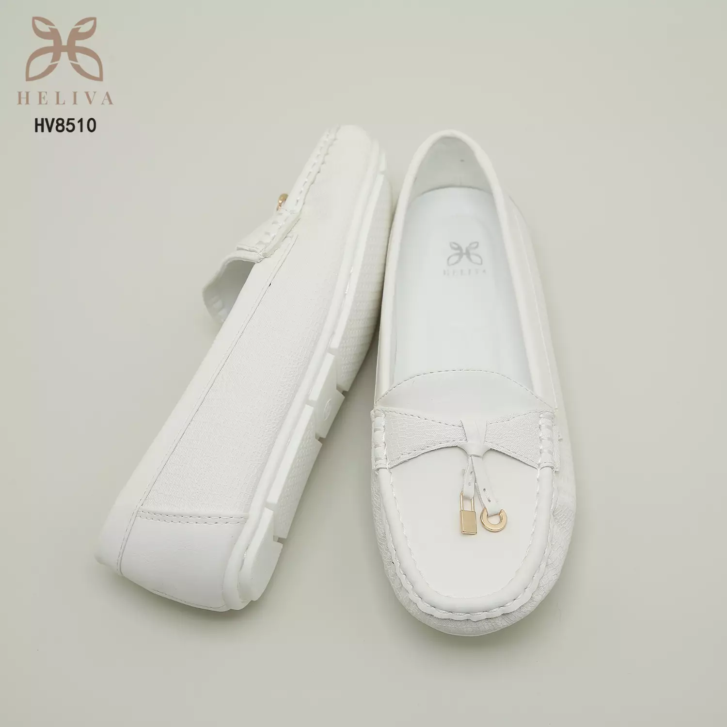 Heliva Mendy Loafers Bow Slip On Lady Shoes Sol 2cm