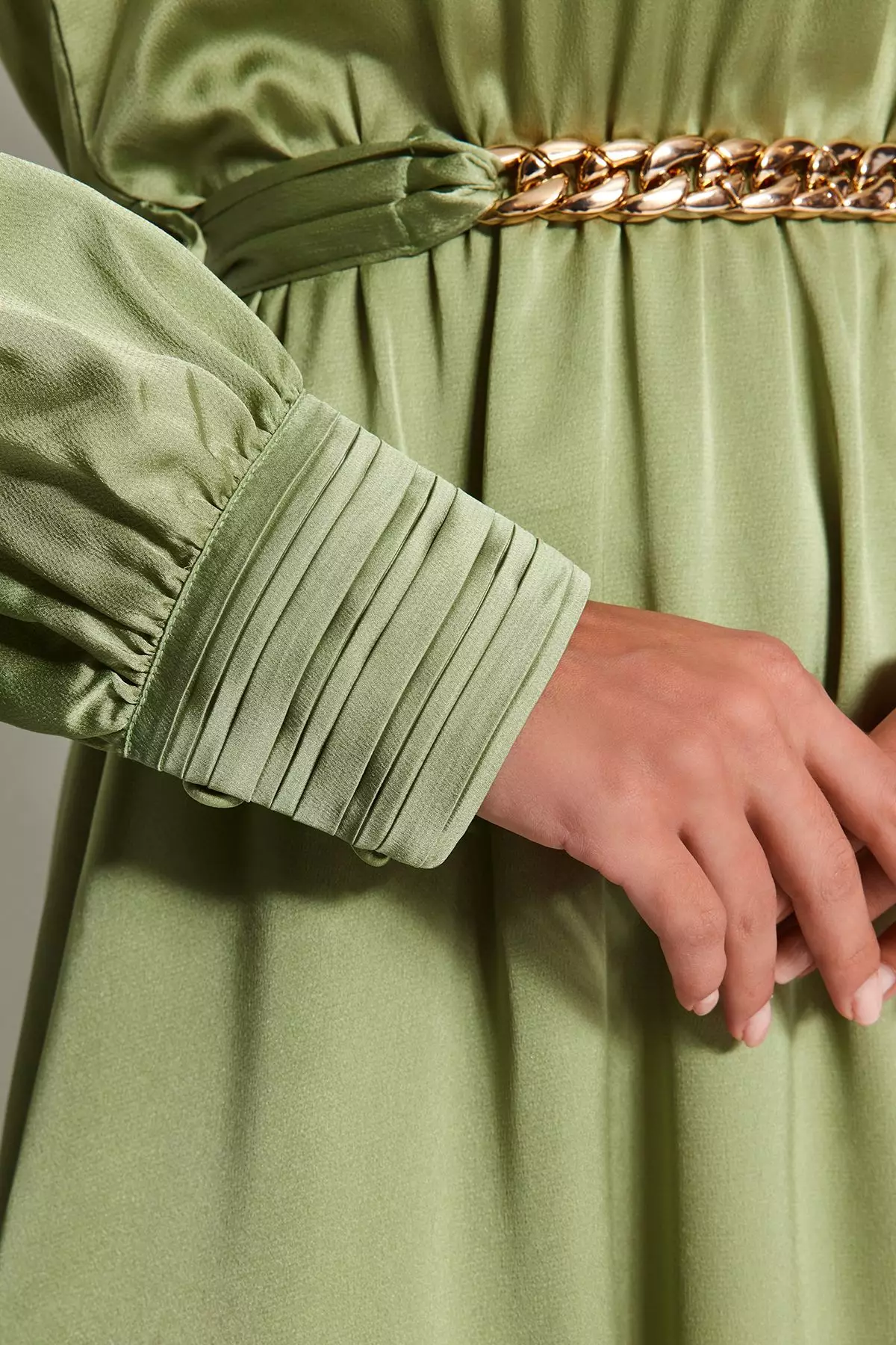 MODEST Belted Maxi Dress