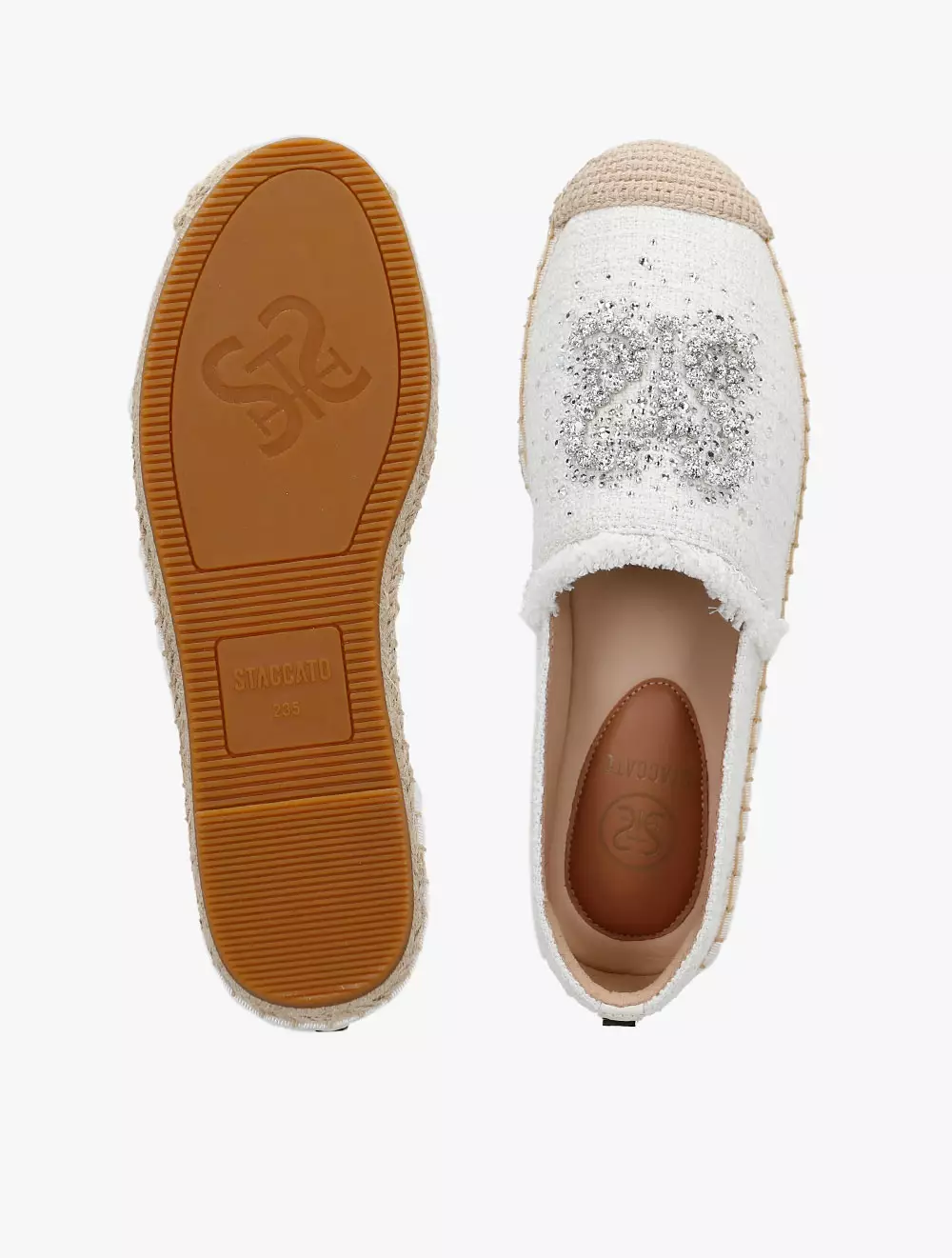 Staccato 9UA05-018 Women's Espadrilles Flats - Beige