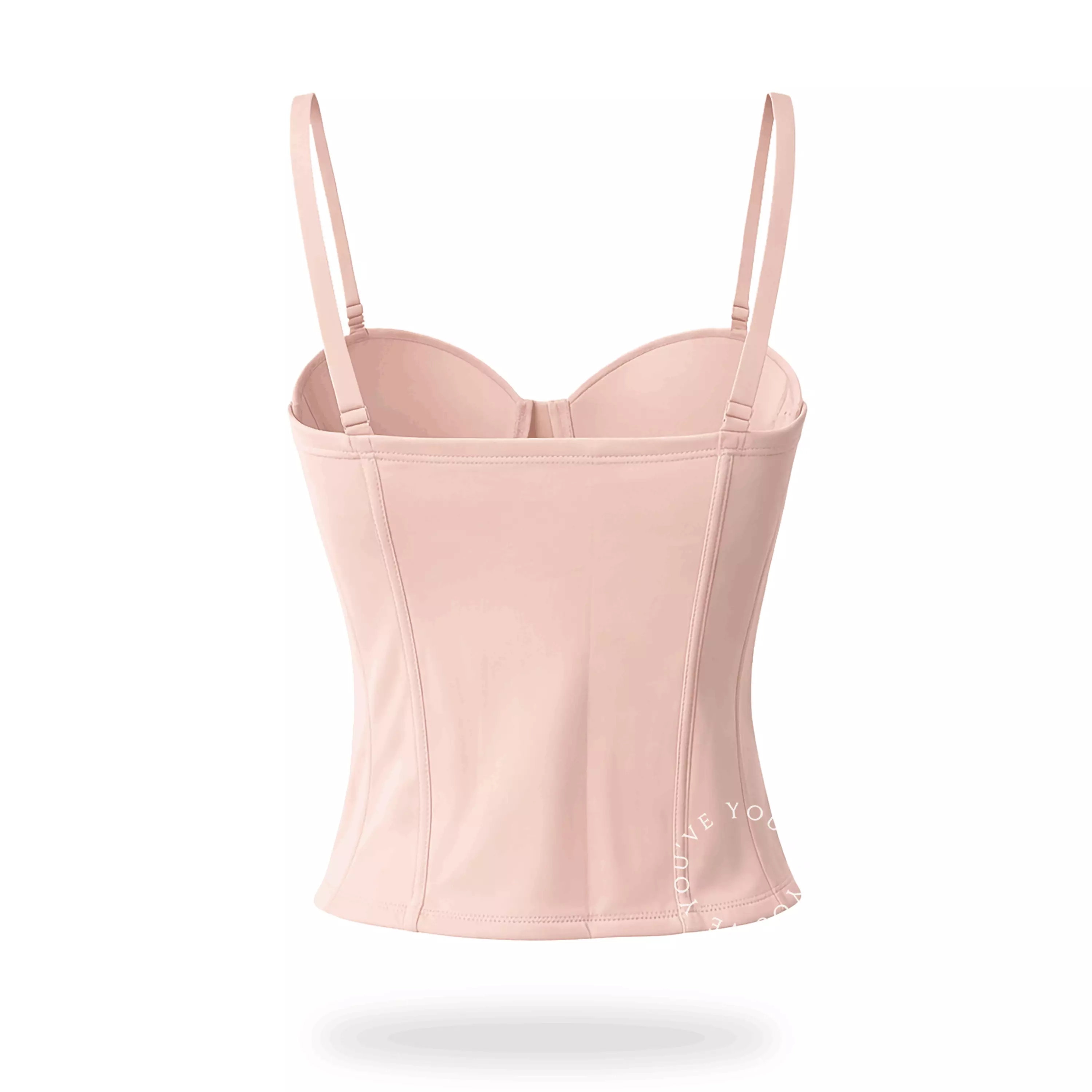 YOUHAVE Korset Bra Long Torso Premium Berkawat Corset Body Shaper Tali Bisa Lepas Kamisol Kemben Bustier Korset Perut Bra Korset 500088 - Cream