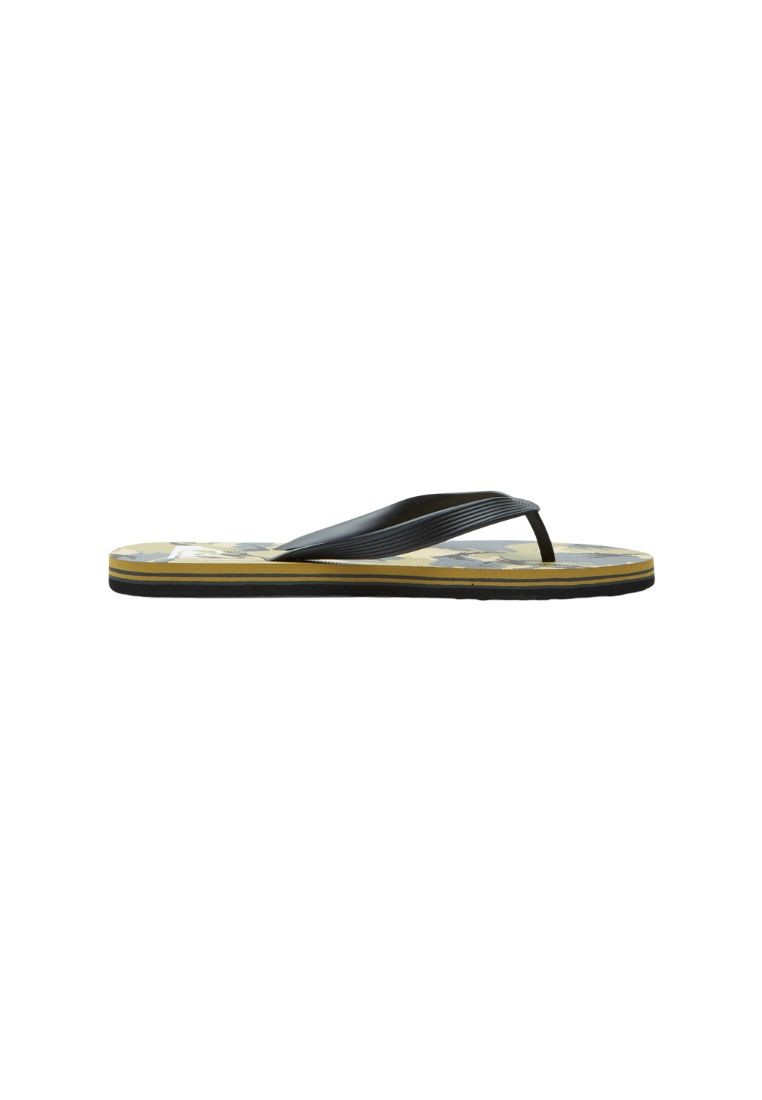 Quiksilver Men Molokai Art Flip Flops - Black/Grey/Brown