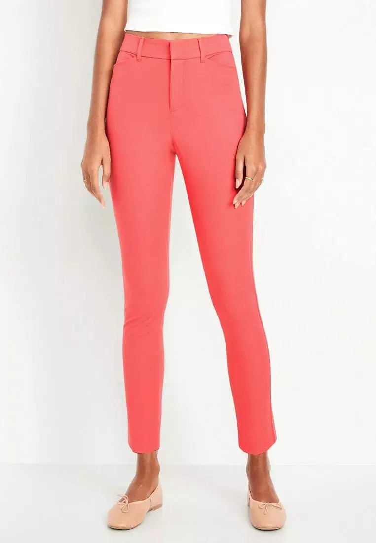 High-Waisted Pixie Skinny Ankle Pants For Women