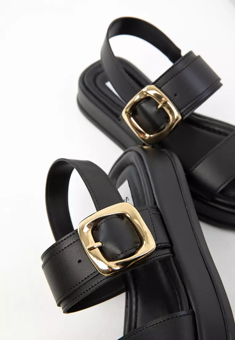 Women's Black Sandals 20249