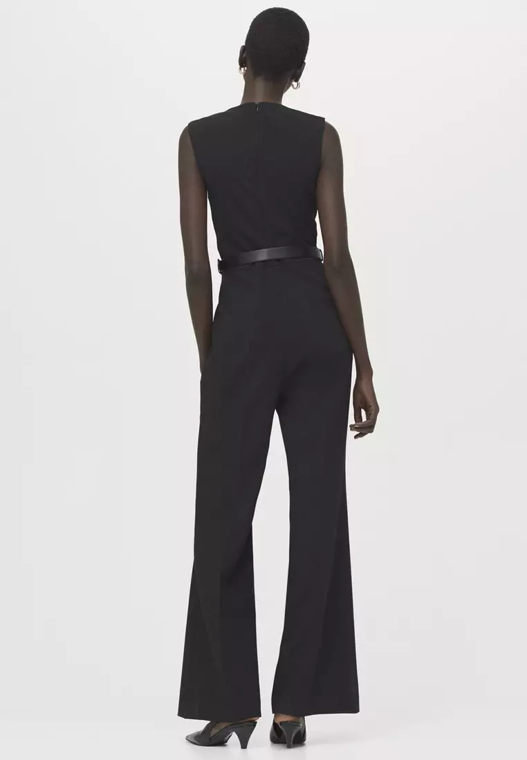 Jumpsuit With Draped Detail Belt