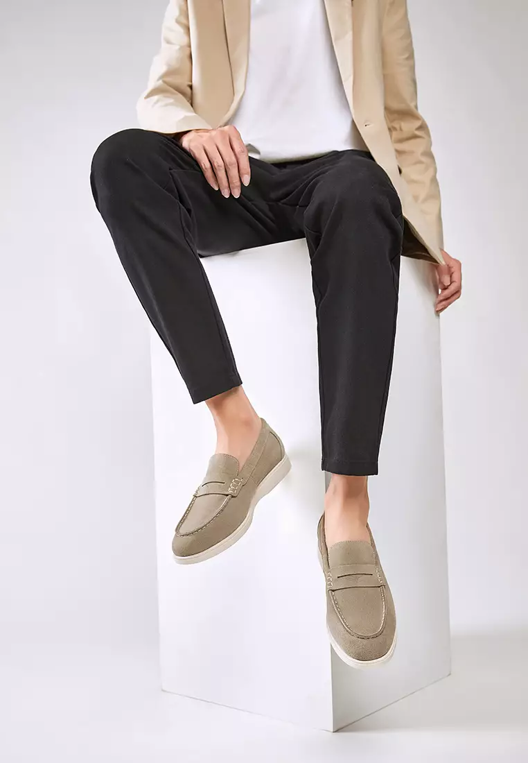 Cow Suede Penny Loafers KB8848-2