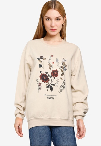 floral print sweatshirt