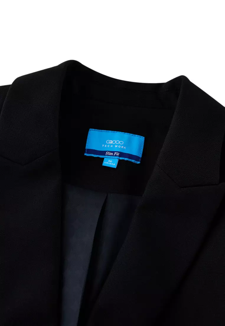 Long Sleeve Slim Fit Suit Blazer